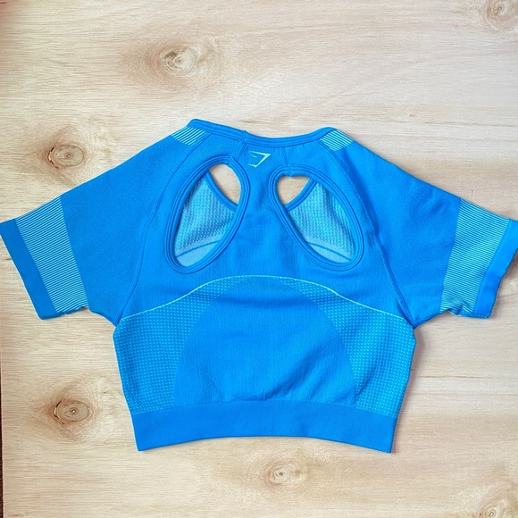 Gymshark Vibrant Blue Crop Top - Picture 6 of 15